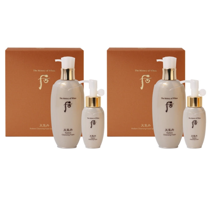 2 x The History of Whoo Cheongidan Hwahyun Radiant Cleansing Foam Aug. 2026 Set (2 Items) from Korea