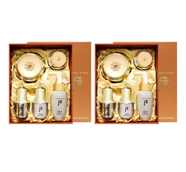 2 x The History of Whoo Cheongidan Hwahyun Radiant Regenerating Eye Cream Dec. 2025 Set (5 Items) from Korea