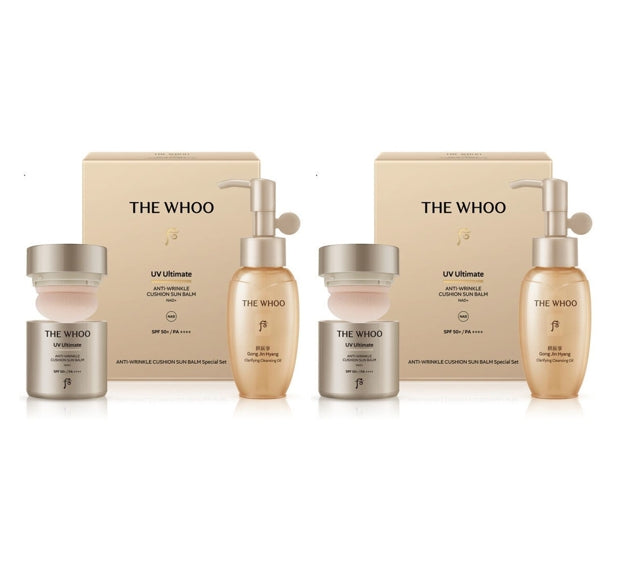 2 x The History of Whoo Gongjinhyang Jinhaeyoon Cushion Sun Balm July 2025 Set (2 Items) from Korea by The History of Whoo