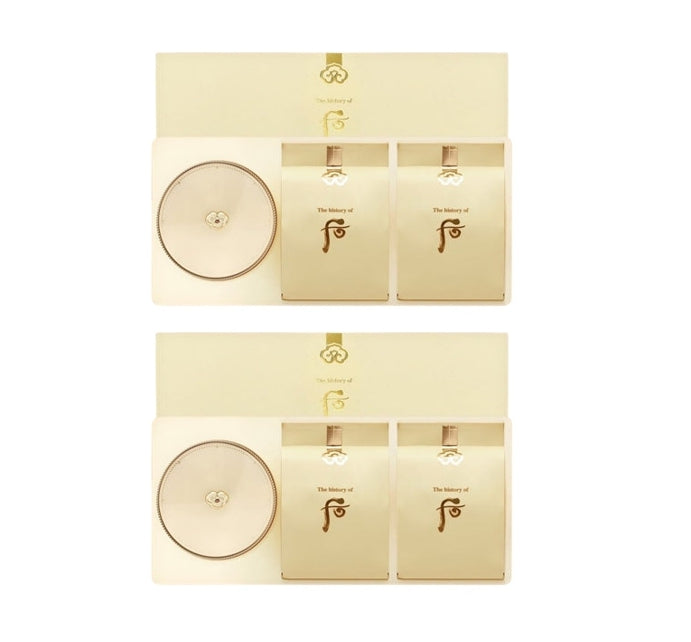2 x The History of Whoo Gongjinhyang:Mi Luxury Golden Cushion #21 June 2025 Set (3 Items) from Korea by The History of Whoo