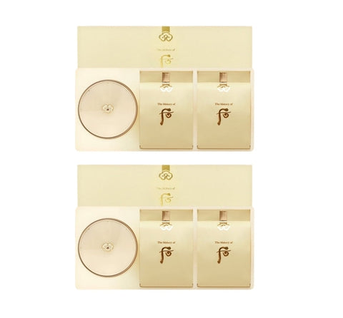 2 x The History of Whoo Gongjinhyang:Mi Luxury Golden Cushion #21 June 2025 Set (3 Items) from Korea by The History of Whoo