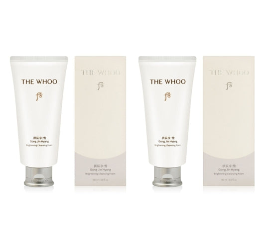 2 x The History of Whoo New Gongjinhyang:Seol Brightening Cleansing Foam 180ml from Korea