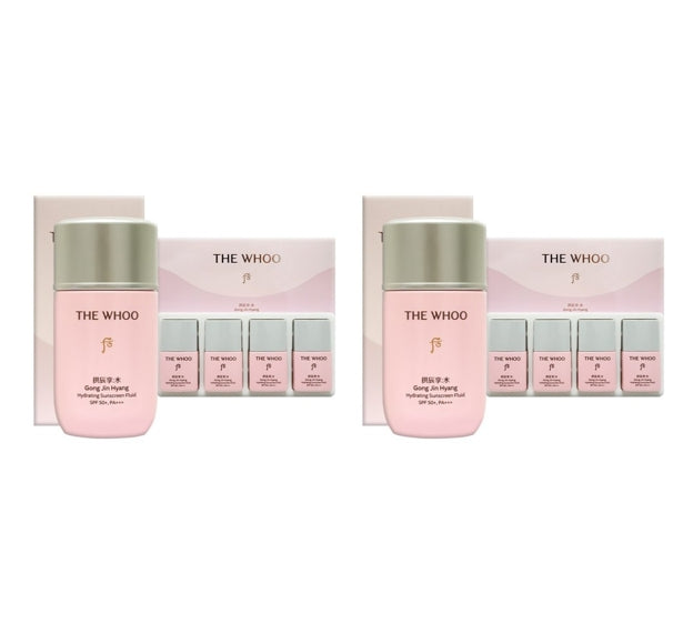 2 x The History of Whoo Gongjinhyang:Soo Sooyeon Vital Hydrating Sun Fluid July 2025 Set (5 Items) from Korea by The History of Whoo