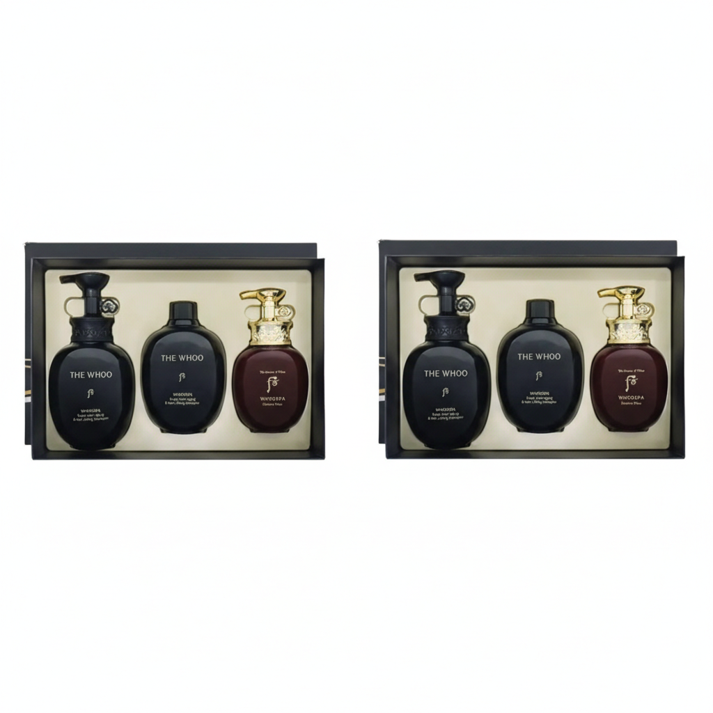 2 x The History of Whoo Whoospa Scalp Anti-aging Shampoo Jan. 2026 Set (3 Items) + Samples(50ea) from Korea