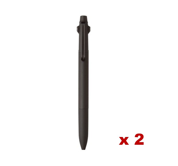 2 x Uni Jetstream Prime 3-Color Ballpoint Pen - 0.7mm Black
