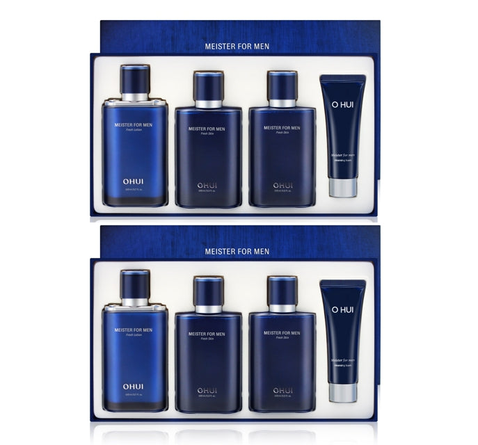 2 x [MEN] O HUI Meister for Men Fresh Skincare Set (4 Items) Aug. 2026 from Korea