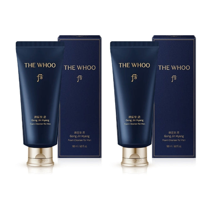 2 x [MEN] The History of Whoo Gongjinhyang:Kun Jayang Foam Cleanser 180ml from Korea