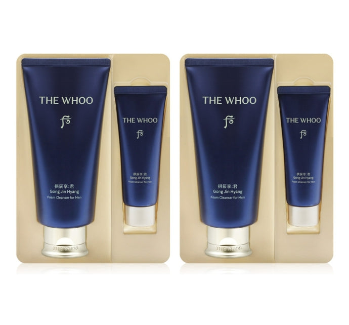 2 x [MEN] The History of Whoo Gongjinhyang:Kun Jayang Foam Cleanser Aug. 2026 Set (2 Items) from Korea