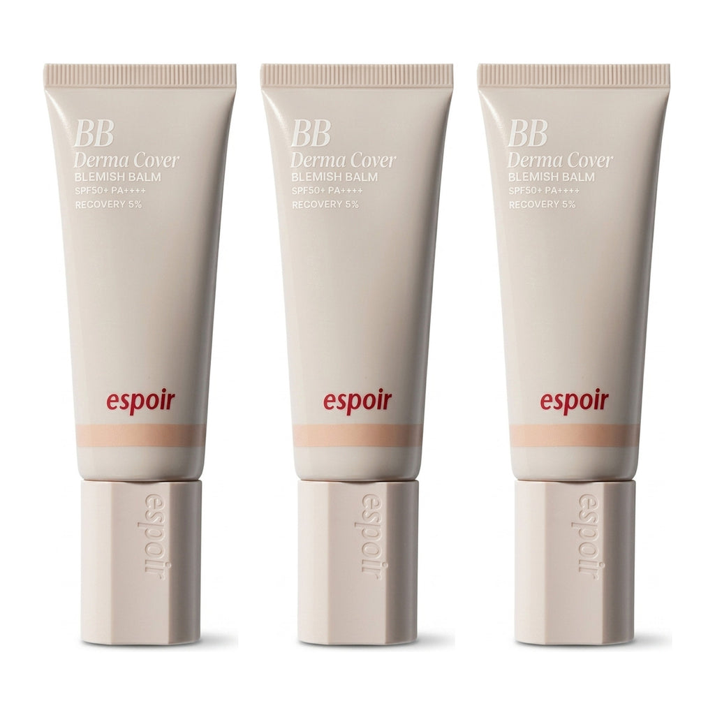 Three espoir BB Derma Cover Blemish Balm SPF50+ PA++++ 40g tubes