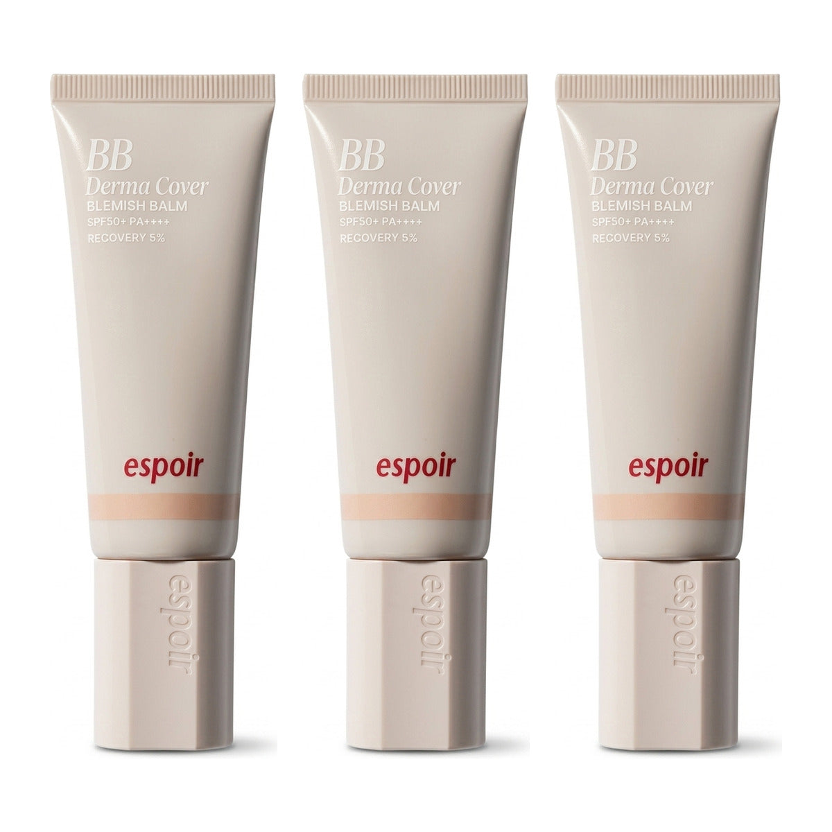Three espoir BB Derma Cover Blemish Balm SPF50+ PA++++ 40g tubes
