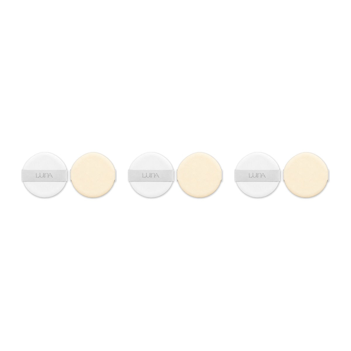 LUNA Blur Cover Cushion Puff single – 3 pack