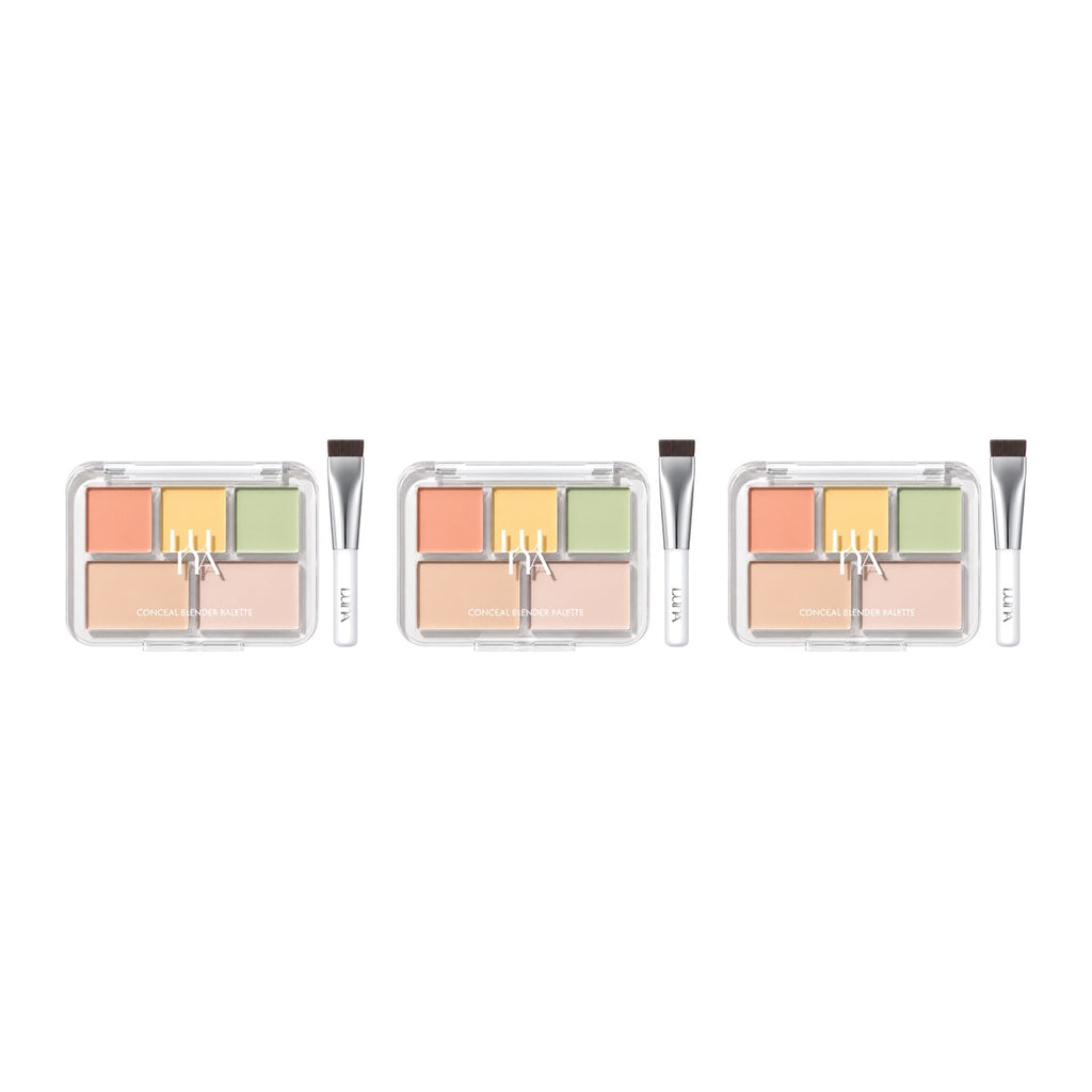 LUNA Conceal Blender Palette #5 Tone Reset Cover 6g palette – 3 pack