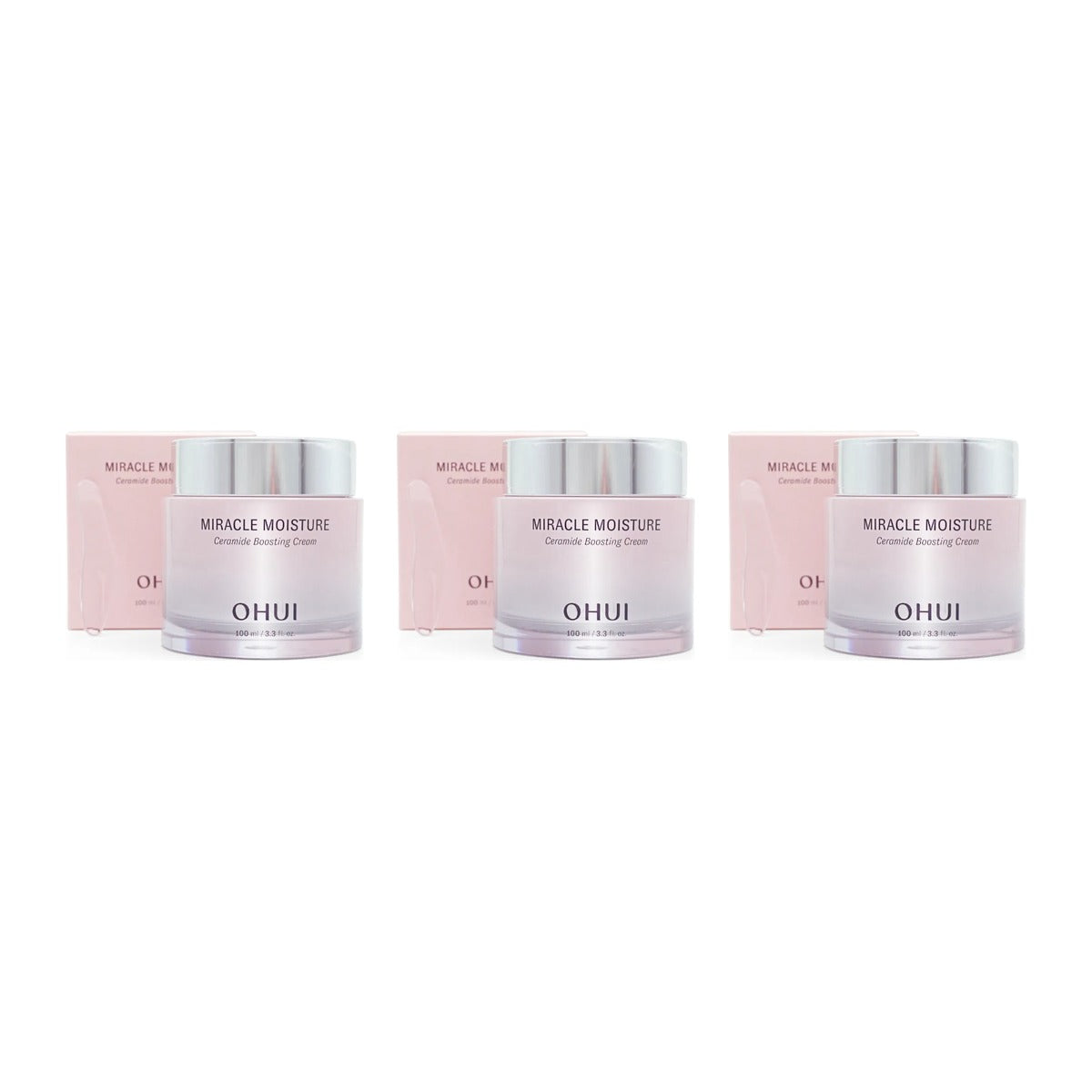 3 x O HUI Miracle Moisture Ceramide Boosting Cream 100ml from Korea by O HUI