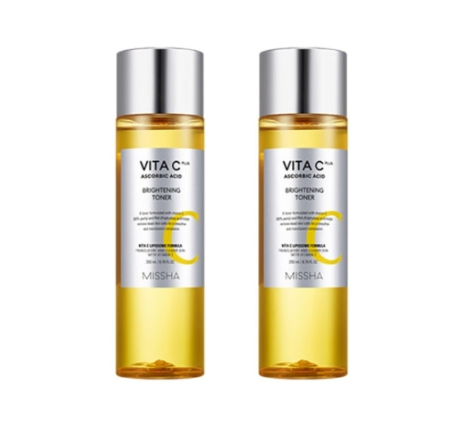 2 x MISSHA Vita C Plus Brightening Toner 200ml from Korea by MISSHA