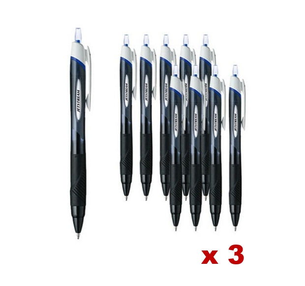 30 x Jetstream SXN-150-10 Ballpoint Pen 1.0mm Blue - Smooth, Quick-Drying Ink