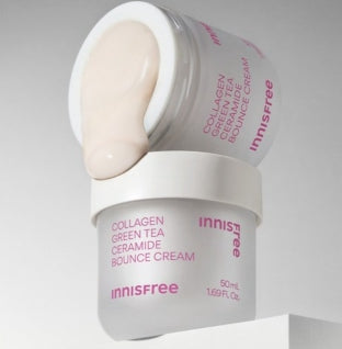 innisfree Collagen Green Tea Ceramide Bounce Cream 50ml from Korea by innisfree