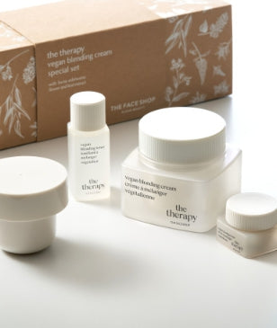 THE FACE SHOP The Therapy Vegan Blending Cream Special Set (4 Items) from Korea