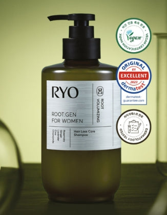 2 x Ryo ROOT:GEN for Women Root Volumizing Hair Loss Care Shampoo 353ml from Korea