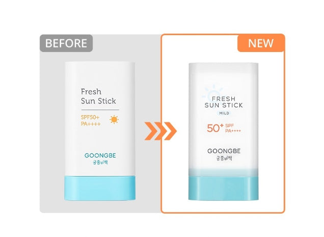 2 x GOONGBE Fresh Sun Stick Mild 23g SPF50+ PA++++ from Korea