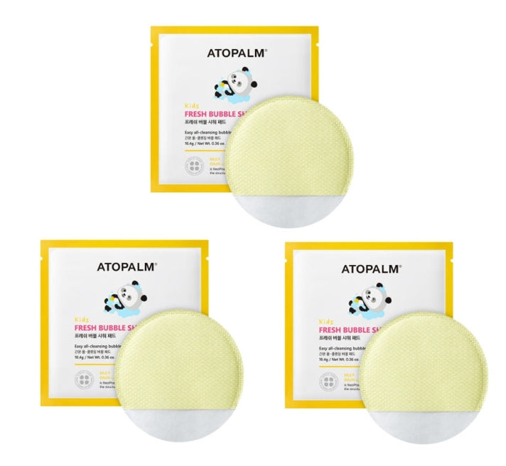 3 x ATOPALM Kids Fresh Bubble Shower Pad (5ea) from Korea by ATOPALM