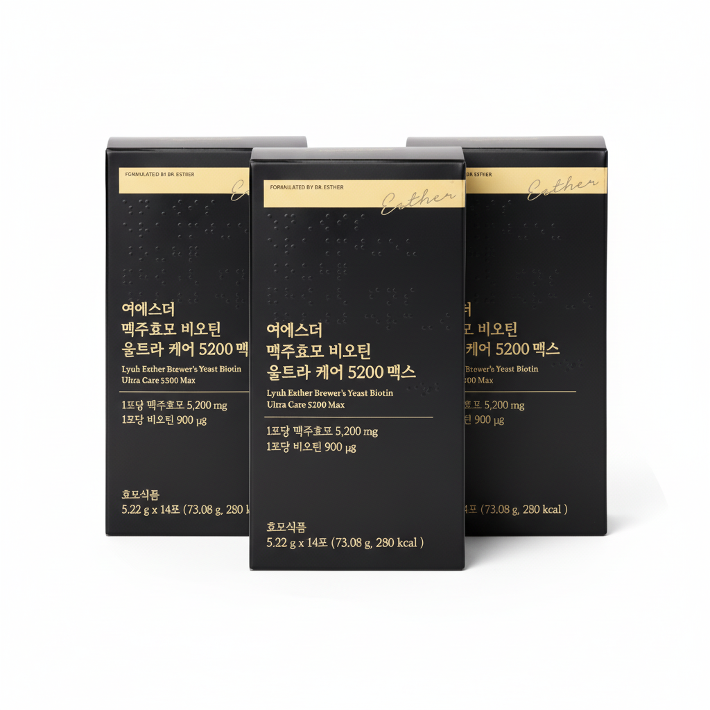 3 x ESTHER FORMULA Lyuh Esther Brewer's Yeast Biotin Ultra Care 5200 Max (5.22g x 14) from Korea