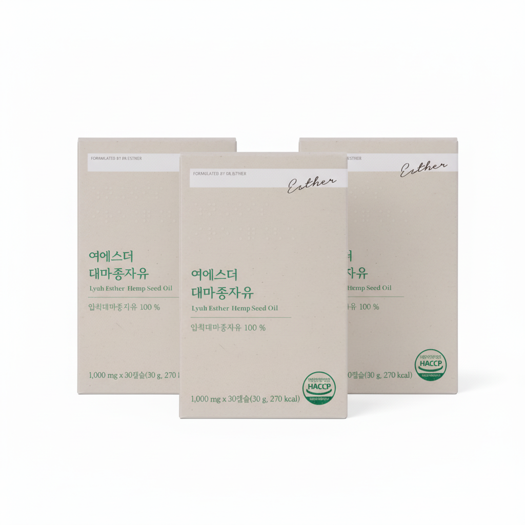 3 x ESTHER FORMULA Lyuh Esther Hemp Seed Oil (30g x 30) from Korea