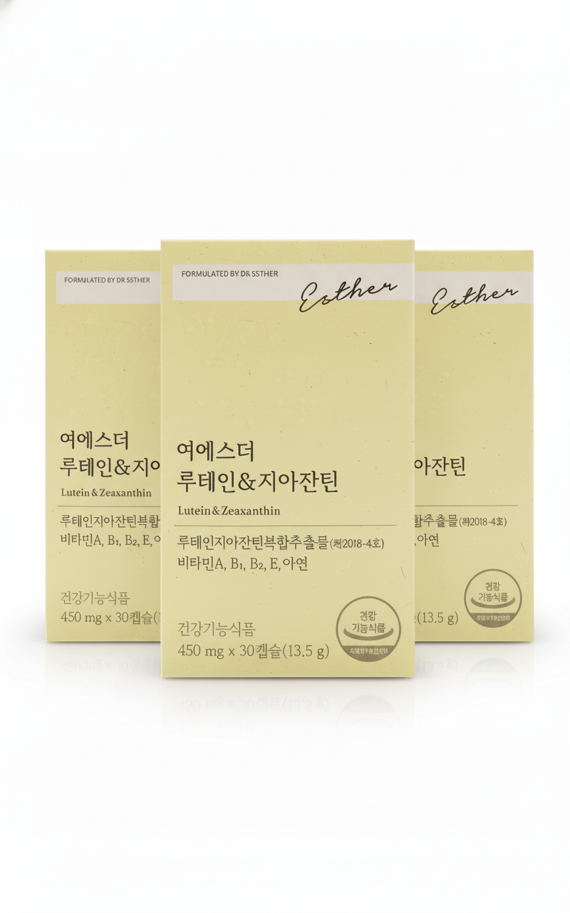 3 x ESTHER FORMULA Lyuh Esther Lutein&Zeaxanthin (450mg x 30) from Korea