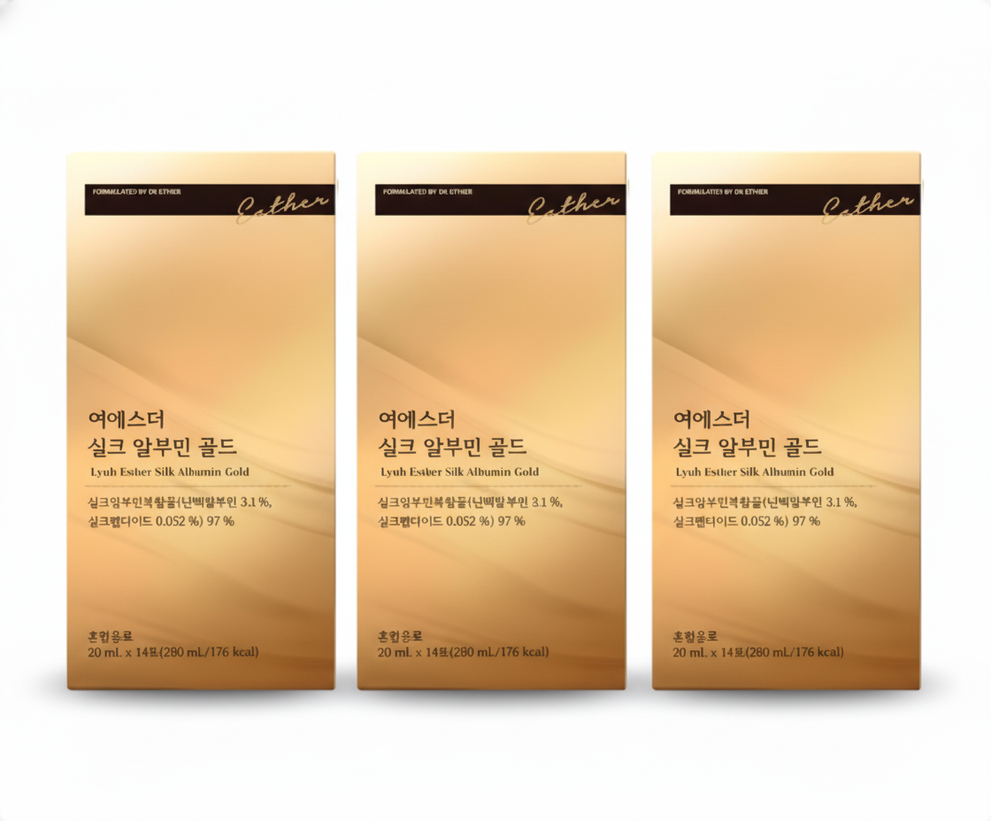 3 x ESTHER FORMULA Lyuh Esther Silk Albumin Gold (20ml x 14ea) from Korea