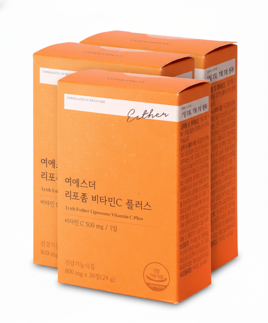 3 x ESTHER FORMULA Lyuh Esther Liposome Vitamin C Plus 30 Capsules from Korea