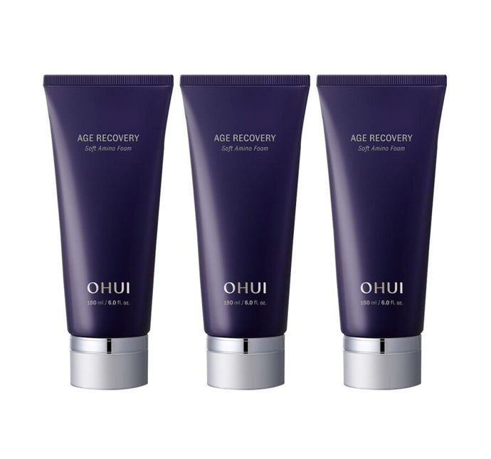3 x O HUI Age Recovery Soft Amino Foam 180ml from Korea