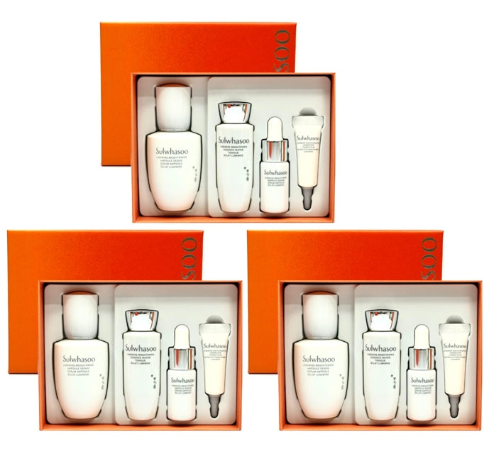 3 x Sulwhasoo Lumiwise Brightening Ampoule Serum Set (4 Items) from Korea