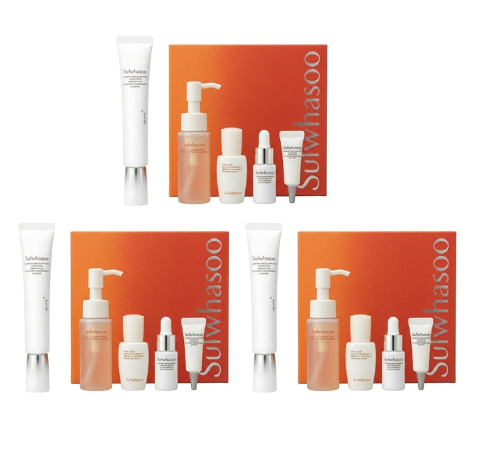 3 x Sulwhasoo Lumiwise Discoloration Corrector Set (5 Items) + Samples(2 Items) from Korea