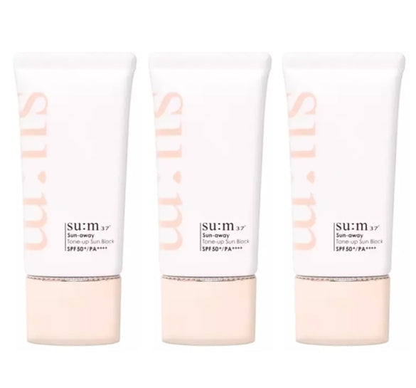3 x Su:m37 Sun-away Tone up Sun Block 50ml from Korea