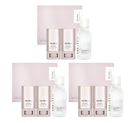 ３ x Su:m37 Sun-away Velvet Sun Stick May 2026 Set (3 Items) from Korea