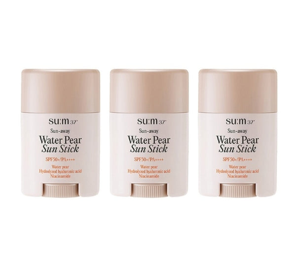 3 x Su:m37 Sun-away Water Pear Sun Stick 14g, SPF50+ PA++++ from Korea