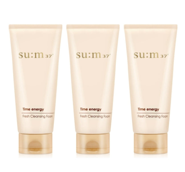 3 x Su:m37 Time Energy Fresh Cleansing Foam 200ml from Korea