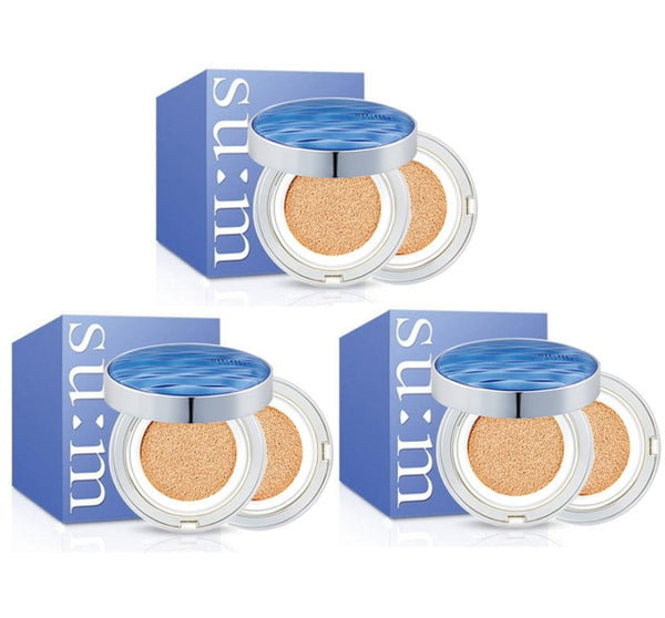 2 x Su:m37 Water-full CC Cushion Perfect Finish Main+Refill oder Refill SPF50+ PA+++ aus Korea