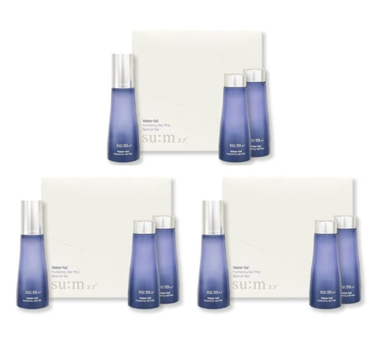 3 x Su:m37 Water-full Hydrating Gel Mist Jan. 2026 Set (3 Items) from Korea