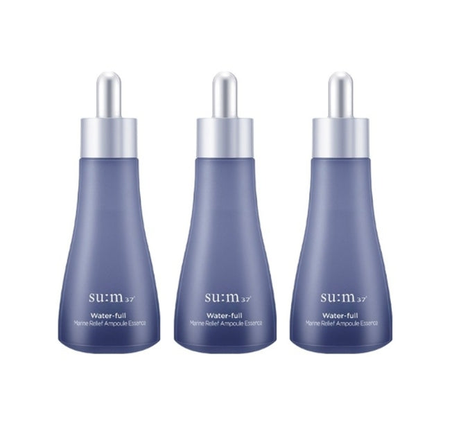 3 x Su:m37 Water-full Marine Relief Ampoule Essence 50ml from Korea