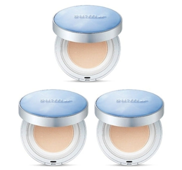 3 x Su:m37 Water-full Mesh Cushion Glow (2 Items, Main+Refill) SPF50+ PA+++ from Korea