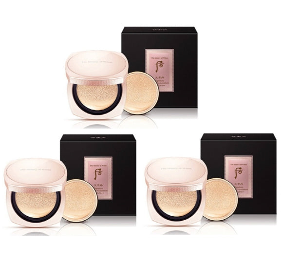 3 x The History of Whoo Cheonyuldan Hwayul Signature Cushion Foundation #21, #23 from Korea