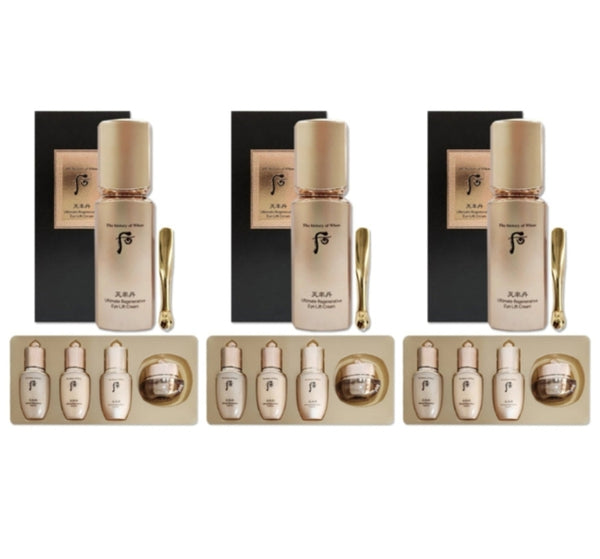 3 x The History of Whoo Cheonyuldan Hwayul Ultimate Regenerating Eye Lift Cream May 2026 Set (5 Items) from Korea