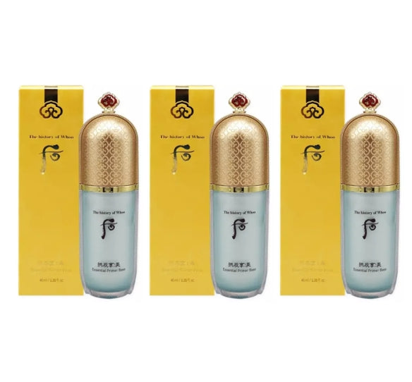 3 x The History of Whoo Gongjinhyang:Mi Essential Primer Base 40ml from Korea