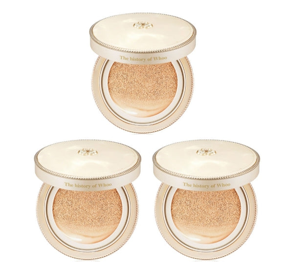 3 x The History of Whoo Gongjinhyang:Mi Luxury Golden Cushion (2 Colours) from Korea