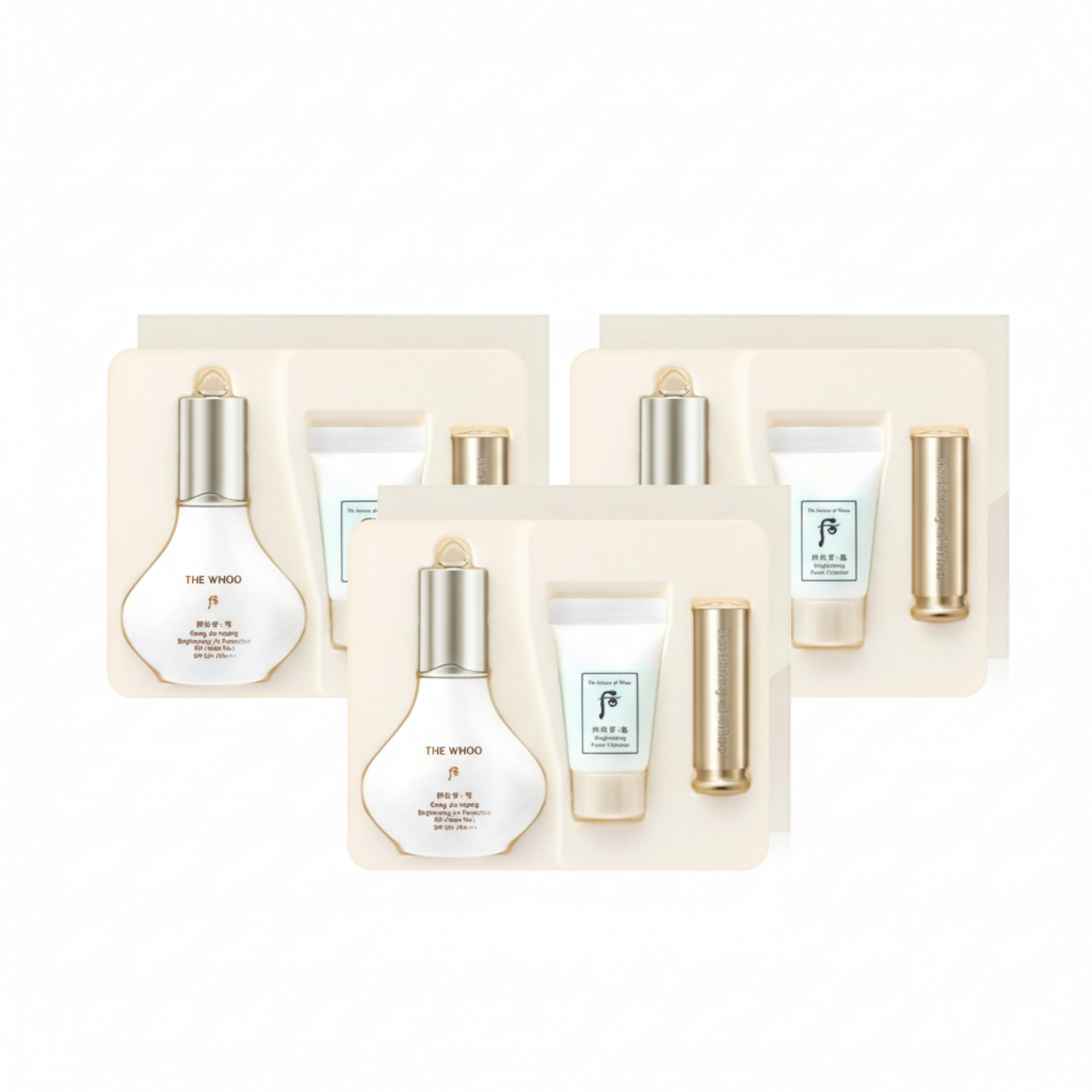 3 x The History of Whoo Gongjinhyang:Seol Brightening UV Protective BB Cream Aug. 2026 Set (3 Items), 2 Colours from Korea