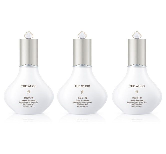 3 x The History of Whoo Gongjinhyang:Seol Radiant White BB Sun 40ml 2 Colours from Korea
