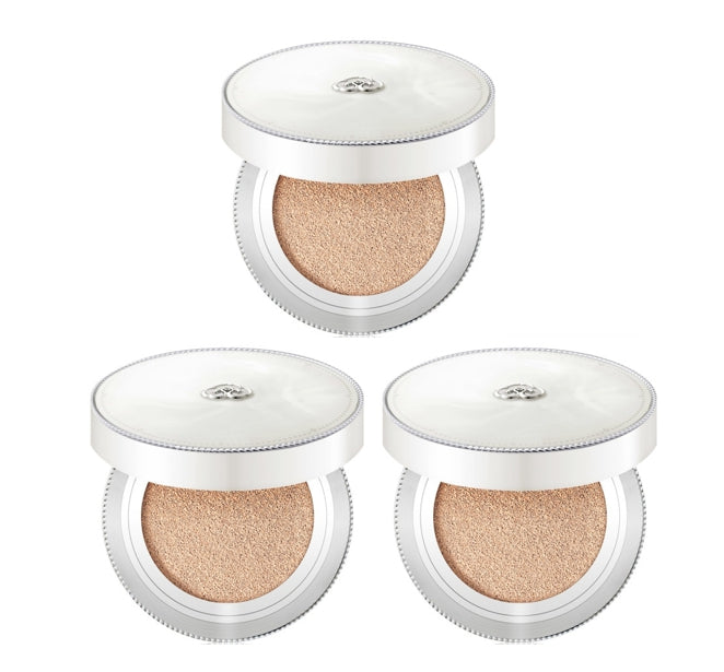 3 x The History of Whoo Gongjinhyang:Seol Radiant White Moisture Cushion Foundation 13g x 2ea (2 Colours) or Refill from Korea