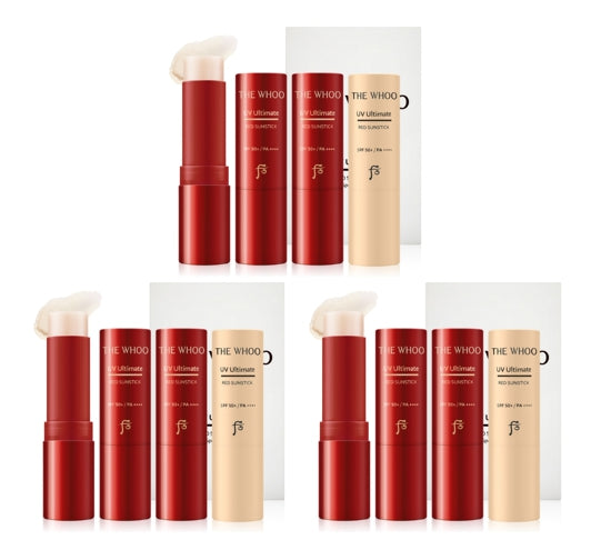 3 x The History of Whoo UV Ultimate Red Sun Stick May 2026 Set (4 Items) from Korea
