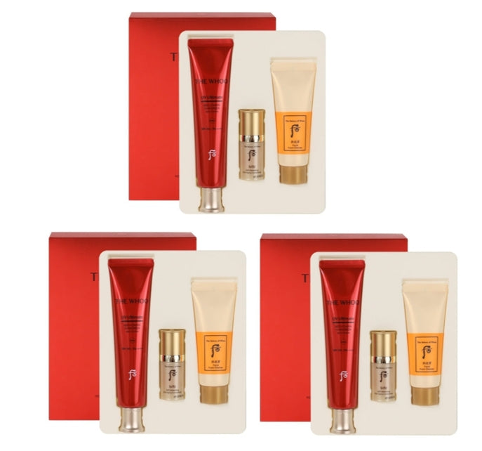 3 x The History of Whoo UV Ultimate Red Vitamin Sunscreen Aug. 2026 Set (3 Items) from Korea