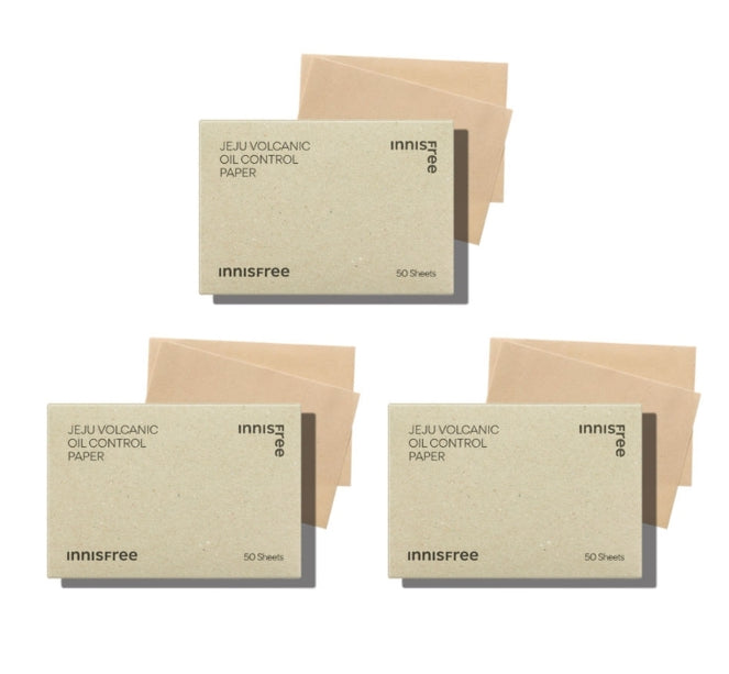 3 x innisfree Jeju Volcanic Oil Control Paper 50P from Korea by innisfree